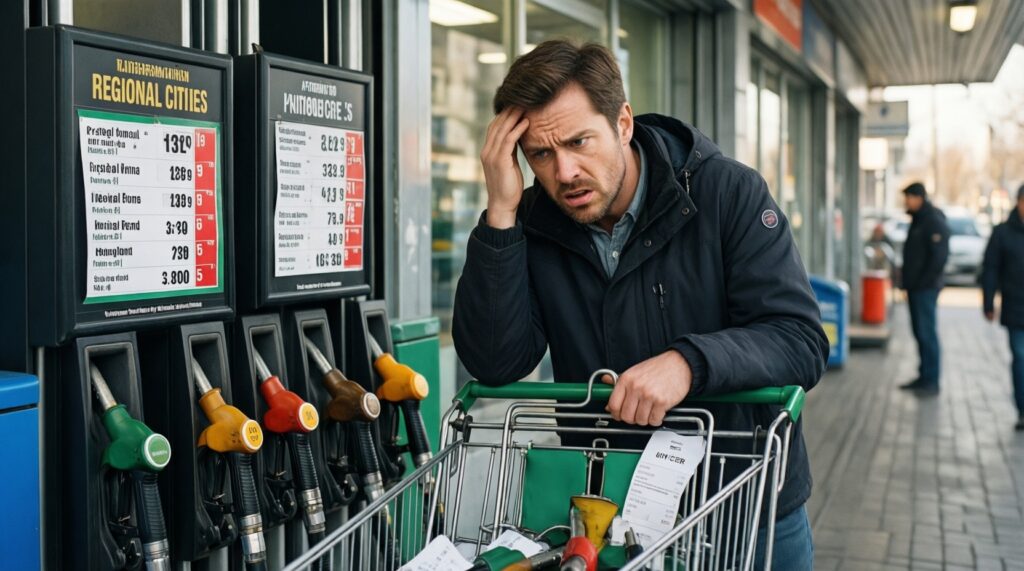 Цены и потребительская корзина: мониторинг стоимости продуктов и топлива по городам области - иллюстрация